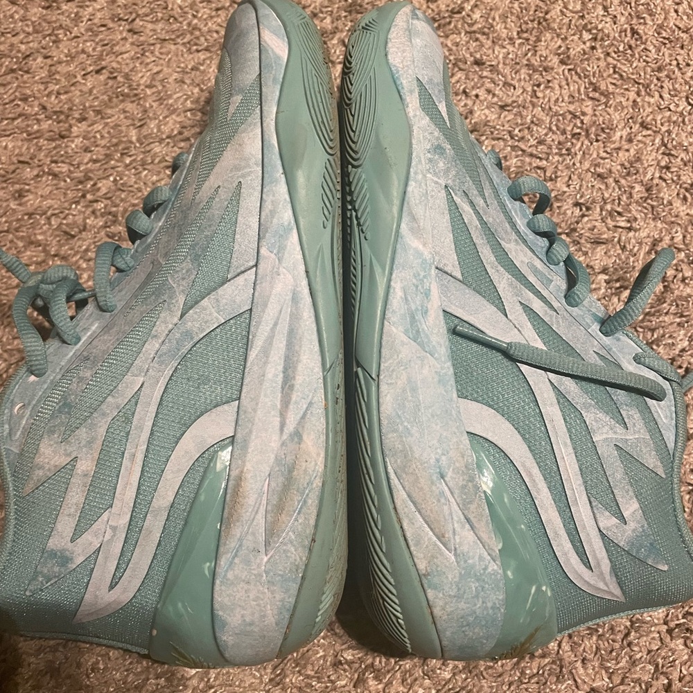 Puma Jade and Gold Sneakers